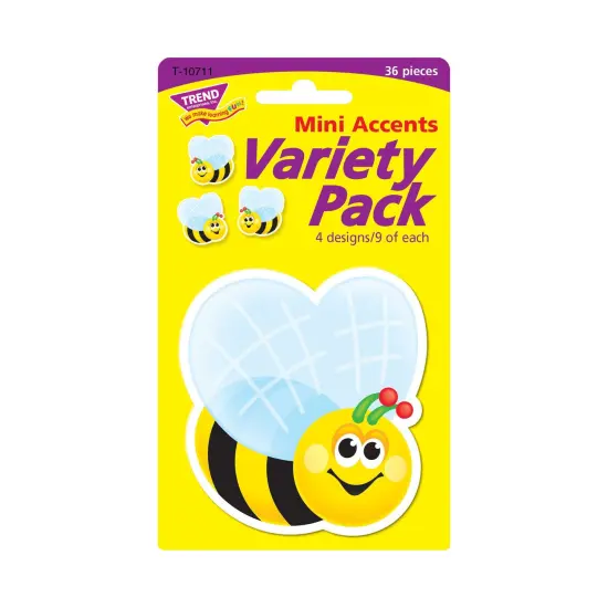 Bees Mini Accents Variety Pack, 36 Per Pack, 6 Packs {2}