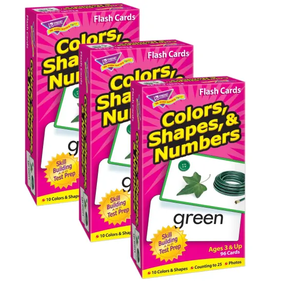 Colors, Shapes, & Numbers Skill Drill Flash Cards, Pack of 3 {1}