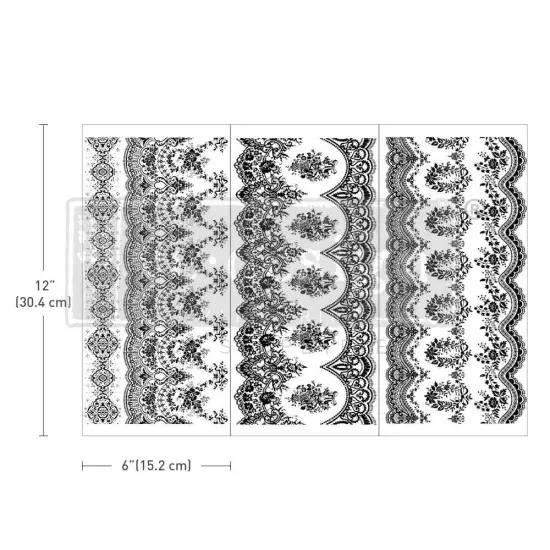 Vintage Wallpaper II - Small Transfers 6"x12" 3 sheets Rub on Transfers for Furniture Vintage Rub on Transfers Stickers Crafts Classic Spring Summer Autumn Decoration Transfers {2}