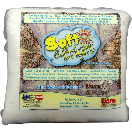 Warm Company Soft & Bright Polyester Batting-Full Size 90"X96" {1}