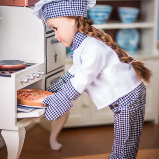 The Queen's Treasures Pizza Queen 18 In Doll Pepperoni Pizza With Pizza Box {7}