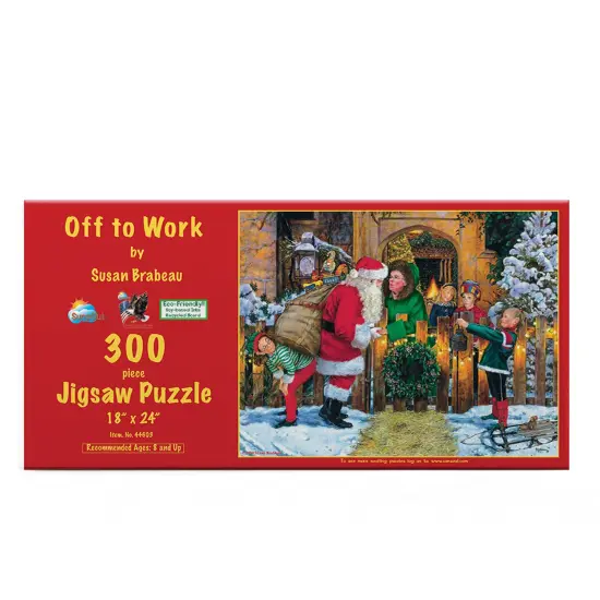 Sunsout Off to Work 300 pc Christmas Jigsaw Puzzle 44603 {4}