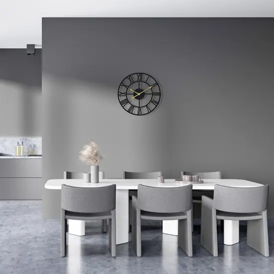 Sorbus Wall Clock for Living Room Decor - Roman Numeral Wall Clock for Kitchen - 12 inch Wall Clock Decorative Black {5}