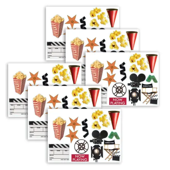 Movie Theme Two Sided Deco Kit, 6 Kits {1}