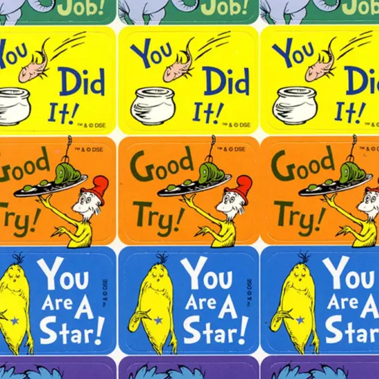 Dr. Seuss&trade; Success Stickers, 120 Per Pack, 12 Packs {3}
