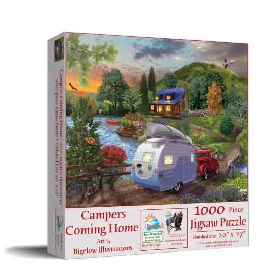 Sunsout Campers Coming Home 1000 pc Jigsaw Puzzle 31517 {3}