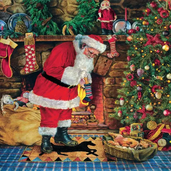 Sunsout Peanut's Christmas 300 pc Christmas Jigsaw Puzzle 44425 {1}