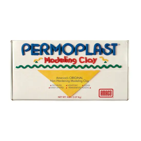Permoplast Modeling Clay, Cream, 5 lbs. {1}