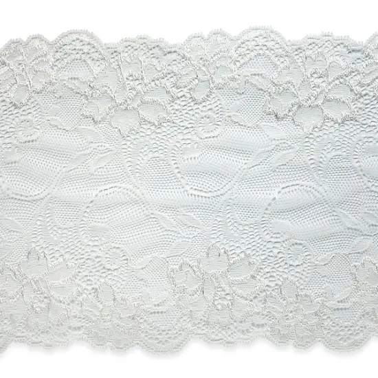 10 yards of Annabel 7 1/2" Stretchable Polyester Chantilly Lace Trim {1}