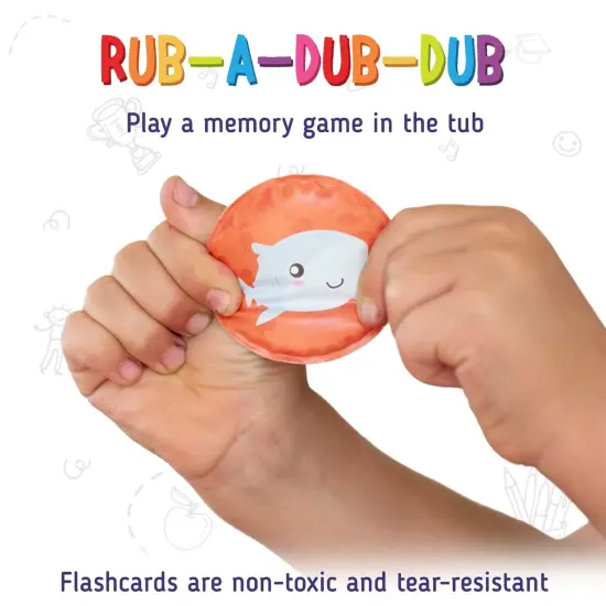 merka Bath Toys for Toddlers Age 2-4 Toddler Bath Toys Age 2-4 Foam Bathtime Toy Set of 30 Floating Flashcards Memory Game Learning Activity for Infants & Toddlers Multicolor {5}