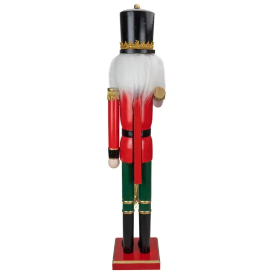 Northlight 36" Red and Green Christmas Nutcracker Soldier with Horn {6}