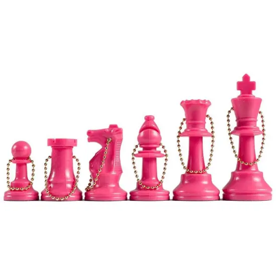 WE Games Keychain Bag Tag Chessmen - Includes 17 Pieces {7}