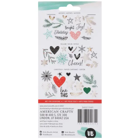 Vicki Boutin Peppermint Kisses Goodie Bag-Vellum, Acetate & Cardstock Die-Cuts {3}