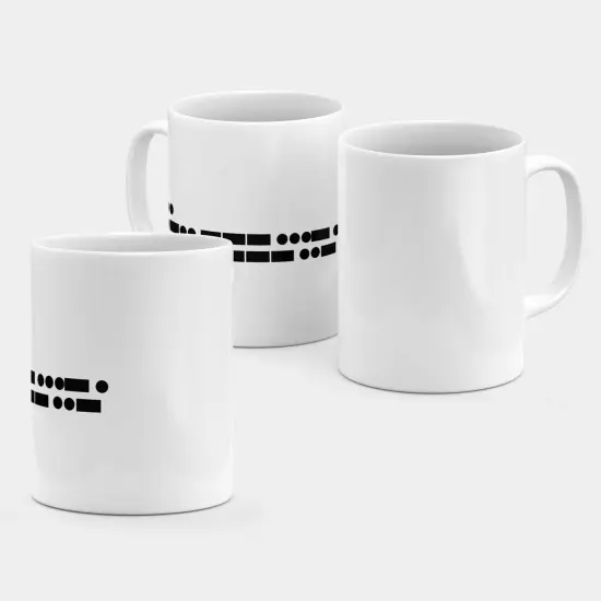 Morse Code I Love You 11 Oz Mug III {3}