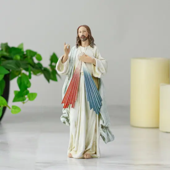 Roman Joseph's Studio Divine Mercy Jesus Figurine - 10" White {3}