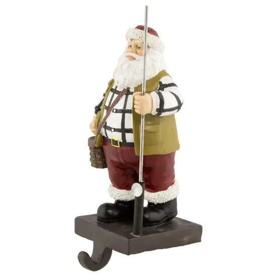 Northlight 8.5" Rustic Fisherman Santa Christmas Stocking Holder White {4}