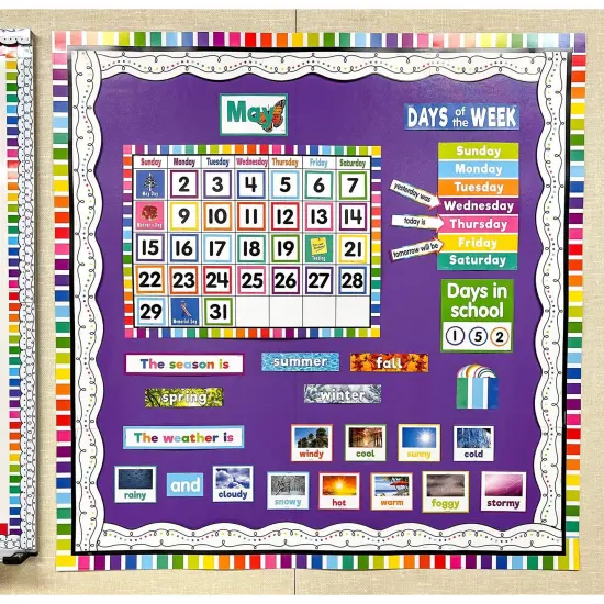 Colorful Calendar Bulletin Board Set {3}