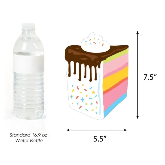 Big Dot of Happiness Cake Time - Decorations DIY Happy Birthday Party Essentials - Set of 20 {6}