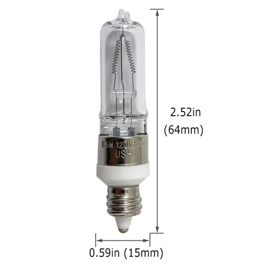 USHIO 100W 120V ESN T4 E11 Halogen Light Bulb {2}