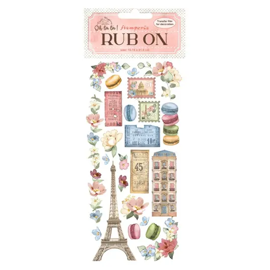 Stamperia Rub-On 4"X8.5"-Oh La La - Tour Eiffel {1}