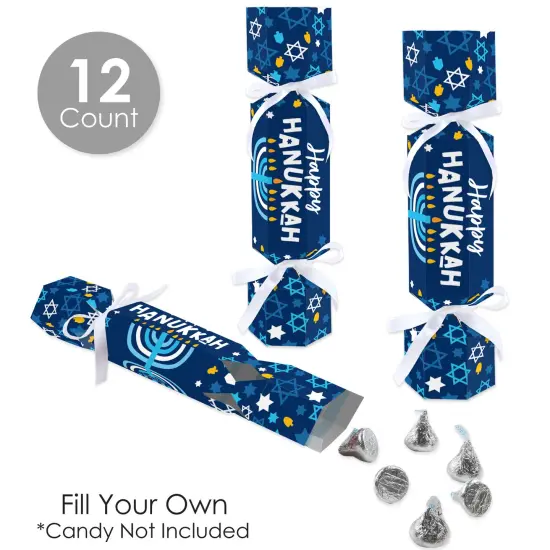 Big Dot of Happiness Hanukkah Menorah - No Snap Chanukah Holiday Party Table Favors - DIY Cracker Boxes - Set of 12 {4}