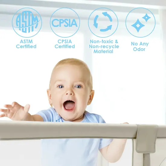 Baby Playpen Kids Activity Center Safety Play White {5}