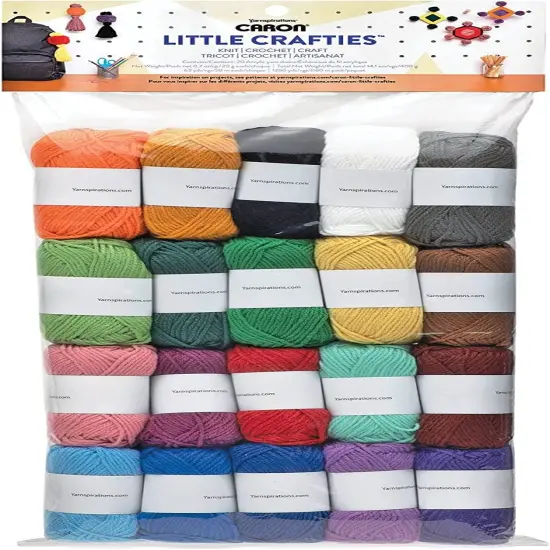 Caron Little Crafties Yarn 20/Pkg-Assorted {1}