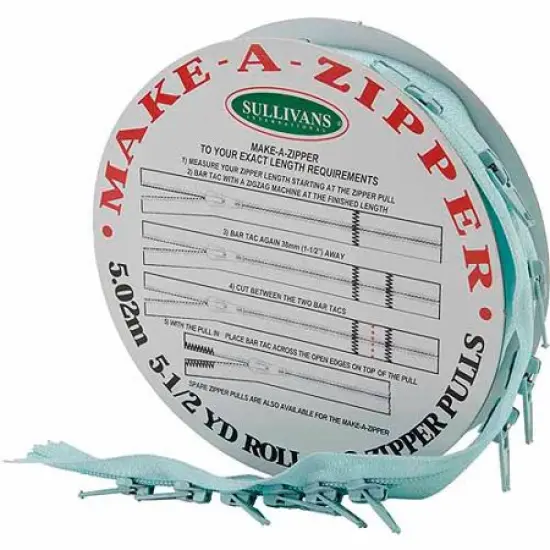Make-A-Zipper Aqua blue {1}