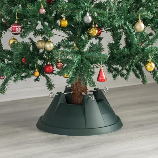 Christmas Tree Stand With Screw Fastener, Plastic Green {3}