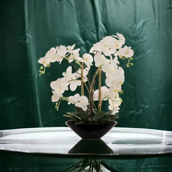 23-Inch Phalaenopsis Orchid Arrangement - Elegant Silk Floral Accent for Home & Office Decor, Floral Home by Artificial Flowers {3}