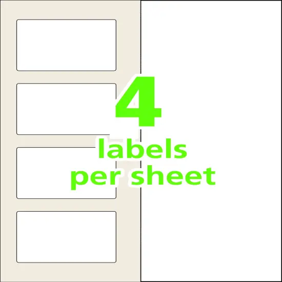 Avery Easy Align Self-Laminating ID Labels, Permanent Adhesive, 2-5/16" x 3-5/16", 100 Labels (00756) {3}