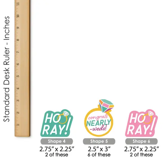 Big Dot of Happiness Just Engaged - Colorful - DIY Shaped Engagement Party Cut-Outs - 24 Count {7}