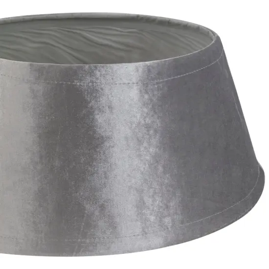 Northlight 22" Silver Velvet Christmas Tree Collar {5}