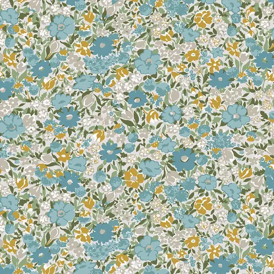 Laura Ashley Loveston Newport Blue Wallpaper {4}