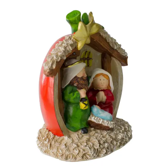 Northlight Children's First Nativity Scene Christmas Decoration - 7.5" Red {5}