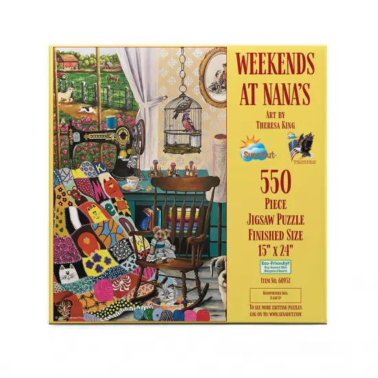 Sunsout Weekends at Nana's 550 pc Jigsaw Puzzle 60952 {4}