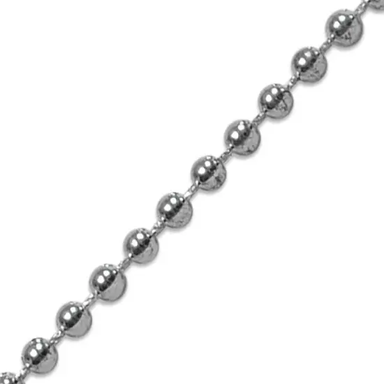 3mm Fused Pearl Trim Spool of 166 Yards Silver {3}