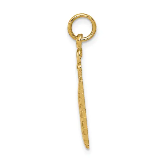 14K Gold Golf Bag Charm Jewelry FindingKing 27mm x 7mm {2}