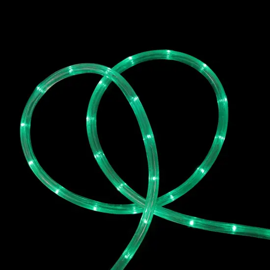 Northlight Flexible Incandescent Outdoor Christmas Rope Light - Green - 18' Clear Wire {1}