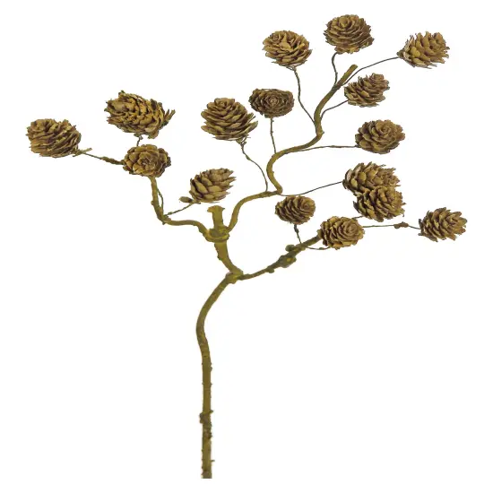 Select Artificials 17" Brown Mini Pine Cone Artificial Christmas Spray {1}