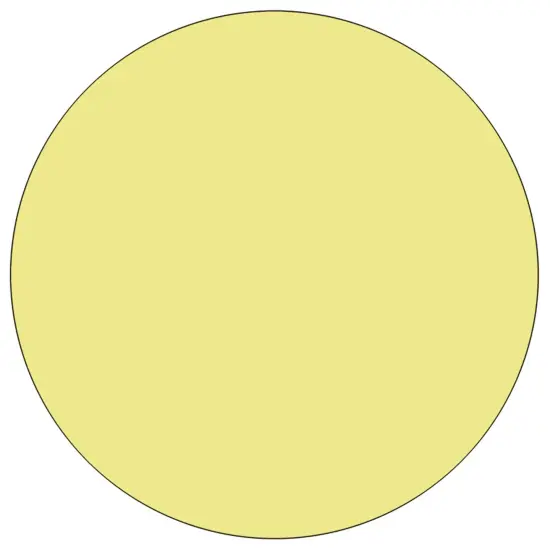 Emma and Oliver Mobile 42" Round Laminate Adjustable Activity Table Yellow {2}