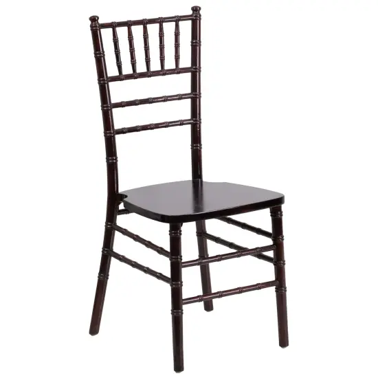 Emma and Oliver Wedding & Event Wood Chiavari Dining Chair Walnut {1}