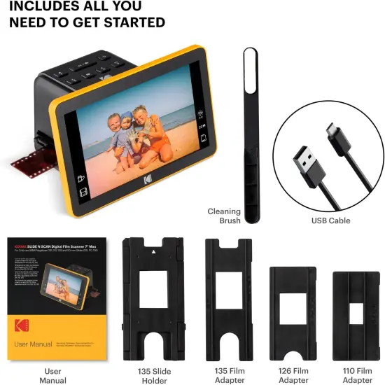 Kodak Slide N SCAN Digital Portable Film Scanner 7" LCD Screen, Slide Viewer & Slide Scanner {5}