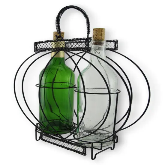 Oval Illusion Double Bottle Holder Display {3}