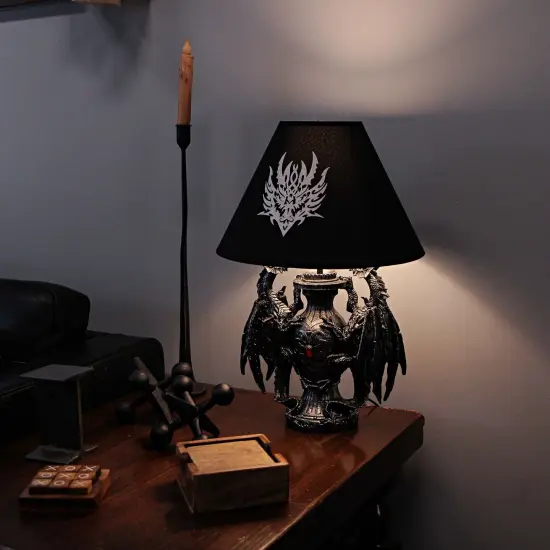 Gothic Guardians of Light Medieval Dragons Table Lamp {5}