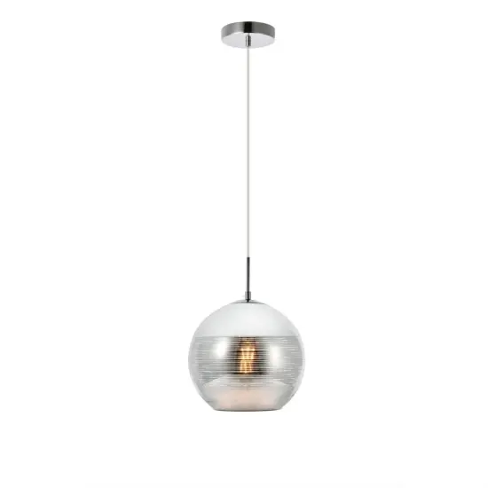 Reflection Collection Pendant D9.5in H9.5in Lt:1 Chrome finish {3}