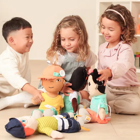 Miniland Fastening Learn To Dress Doll - Female with Orange Headband {5}