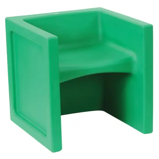 Kaplan Early Learning Company Versatile Comfortable Cube Chair - Green {3}