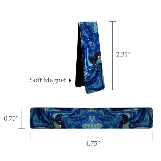 Wrapables Magnetic Bookmarks, Page Marker, Page Clips Reading Supplies (Set of 30), Ocean {2}