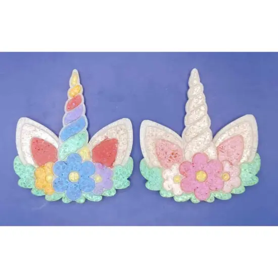 Unicorn Horn with Flowers Silicone Freshie Mold {3}